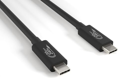 Sewell USB 4.0 Type C 20Gbps Cable, USB-IF Certified, 4K 240w, 6.5 ft. | USB-IF Certified, 4K 60Hz Video,240W Fast charging, Compatible with MacBook Pro, iPhone 17, Mac Mini, and SSD