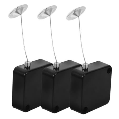Veemoon 3pcs Automatic Theft Cable Case Retractable Laptop Cable Lock Organizer Box Remote Control Security Lock