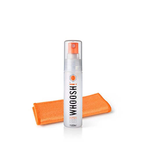 Whoosh Screen Shine Go Refillable Screen Cleaner Kit, Set of 18, 1 fl oz | TSA Approved for Travel, Streak Free Finish, For MacBook, Phone and Eyeglasses, Microfiber Cloth Included - size: 1 fl oz (Pack of 18)