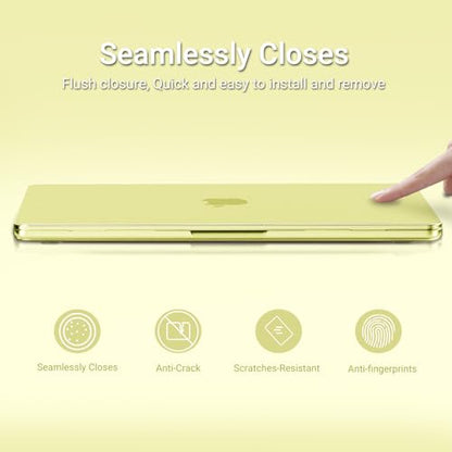 MOSISO Compatible with MacBook Neo Case 13 inch 2026 Release Model A3404 | Seamlessly Closes & Fingerprint-Resistant Protective Hard Shell Cover, Great for Work Travel Study Daily Use, Citrus Clear - color: Citrus Clear