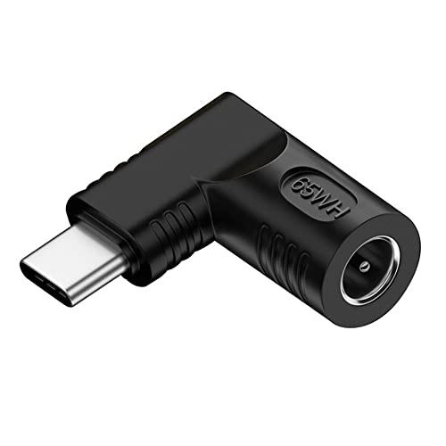 DC Jack 5.5x1.7mm Input to USB-C Type-C Angled 90 Degree Power Plug Charge Adapter for Laptop Phone - style: 5.5x1.7mm