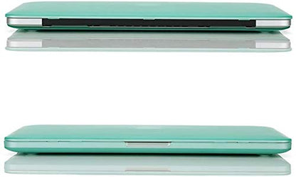 RUBAN Case Compatible with MacBook Pro 13 inch 2015 2014 2013 2012 (A1502 & A1425 Models), Plastic Hard Shell Case & Keyboard Cover for Old Version MacBook Pro Retina 13 Inch, Green - color: Green