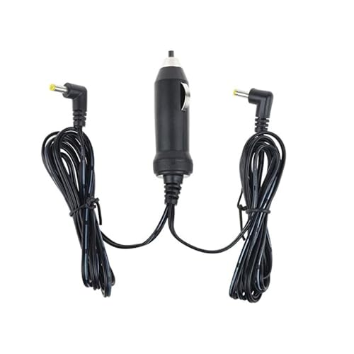 Guy-Tech Car Two Output DC Adapter Compatible for Garmin Rino 520 530 520HCx 530HCx (2 O/P fits Pair) 2 Way Radio and Handheld GPS Receiver Auto Power Supply Cord Cable Battery Charger