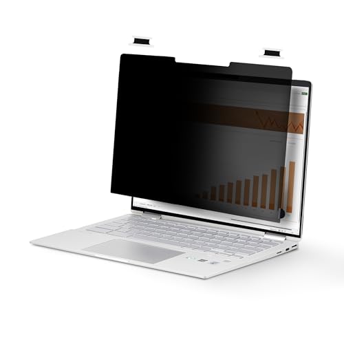 StarTech.com 14-inch 16:10 Flip-Over Privacy Screen with Touch, Laptop Security Shield, Anti-Glare Blue Light Filter - style: 14" - 16:10 Aspect Ratio