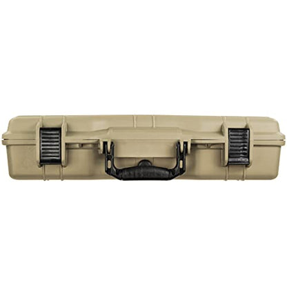 Eylar Large 22 inch Protective, Camera, Tools, Equipment Laptop Hard Case with Custom Logo Engraved Plate Waterproof, Customizable Pluck Foam for Laptops, Tablets, Electronics (Tan) - color: Tan
