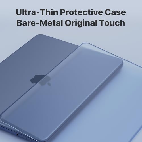 Soonjet Compatible with MacBook Neo Case 13 inch 2026 Release Model A3404 with A18 Pro Chip, 100% Match Official Color & Scratch Resistant Protective Hard Shell Case Cover (Indigo Clear) - color: Indigo Clear