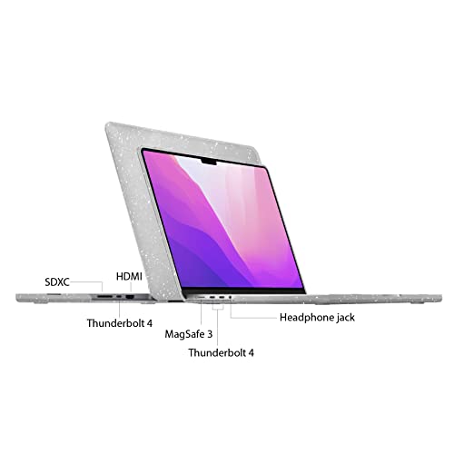 IBENZER Compatible with MacBook Pro 14 Inch Case 2026 2025 2024 2023 2022 M5 M4 M3 M2 M1 A3434 A3112 A3185 A3401 A2918 A2992 A2779 A2442 Mac Pro/Max,HardShellCase&KeyboardCover,StarCL, T14-S-CL+1 - color: Star Clear, size: For Macbook Pro 14" with Touch I