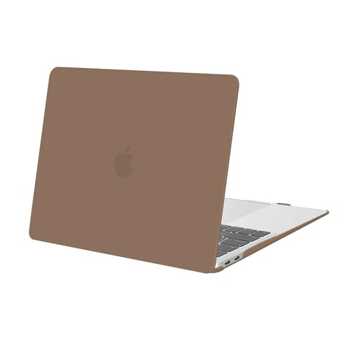 MOSISO Compatible with MacBook Air 13 inch Case M1 2022-2018 | Touch ID Plastic Hard Shell Cover Compatible with MacBook Air 13.3 inch Case, A2337 M1 A2179 A1932, Caramel Brown - color: Caramel Brown