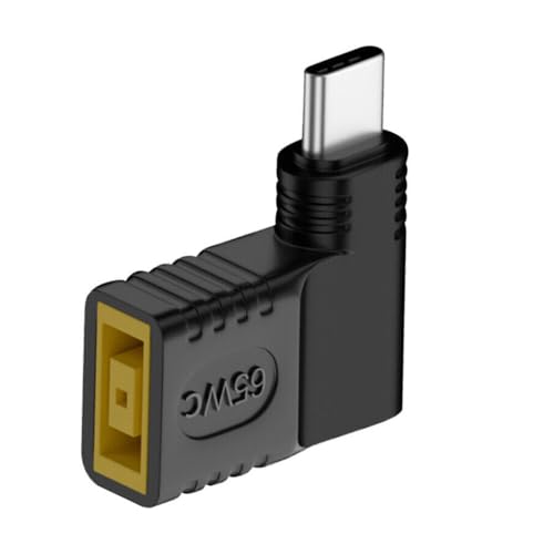70PCS USB-C to Slim Square Tip DC Converter Adapter, 65W PD Charging for ThinkPad X1 Carbon/T480/Yoga 900