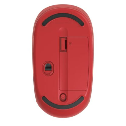 Incase Wireless Mobile Mouse 1850 – Designed by Microsoft – Compact, Comfortable, Right/Left Hand Use, 6-Month Battery Life, Nano Transceiver, Works with Mac/Windows 8/10/11 (Flame Red) - color: Flame Red