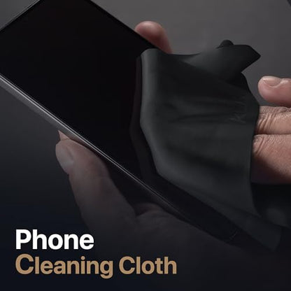 3 Pack Premium Microfiber Cleaning Cloth - Large Reusable Cloth for Glasses, Screens, MacBook Laptops, TVs, and Electronics - Scratch-Free, Lint-Free Cleaner, 3 Pack - Black - color: Black, size: Universal MacBooks - 3 Pack