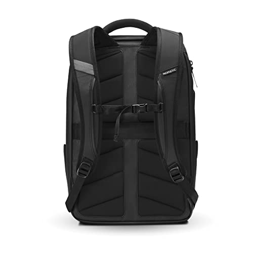 NOMATIC 14L Travel Pack - Mens Travel Backpack - Expandable to 21L - Water Resistant Daypack - TSA-Ready - Lightweight Business Traveling Backpack for Men - 15" Laptop Compartment - color: Black, size: 14L