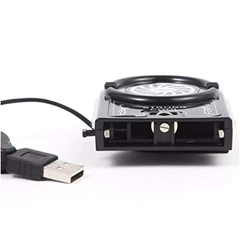 Mini Vacuum USB Cooler Air Extractor Laptop Computer Peripherals Black LED Light Laptop Air Cooling Fan