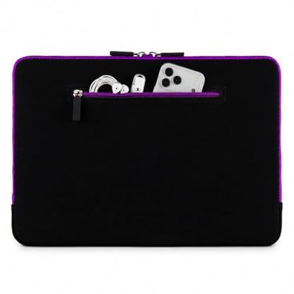 13 Inch Laptop Sleeve Neoprene Padded Case for Work and Commute - Purple - color: Purple