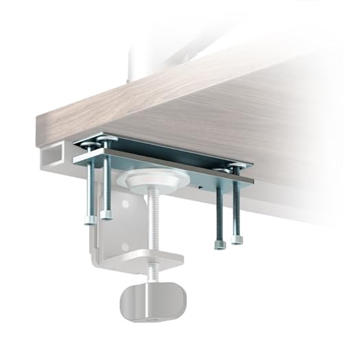 Pugala Computer Under Desk Clamp Mount, Under Table Metal Desk Accessories, Suitable for Different Tables, Adjustable
