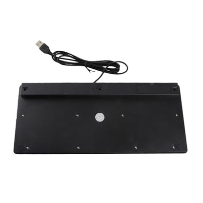 Dioche Small Wired Keyboard, Small Keyboard Ultra Thin Mini USB Wired Keyboard with 78 Keys Keyboards Wired Keyboard for Desktop Computer Laptop PC (Black)