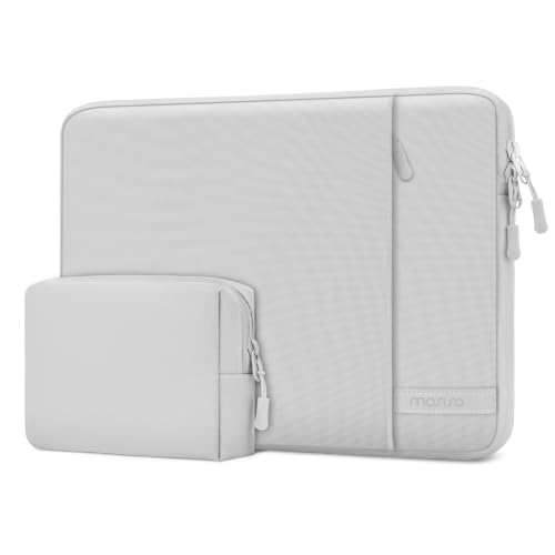 MOSISO Laptop Sleeve Compatible with MacBook Neo 13/Air 13.3 13.6/Pro 13 | 360 Degree Protective Portable Water Resistant Laptop Carrying Case Computer Bag with Vertical Pocket&Small Case, Gray - color: Gray, size: 13 inch