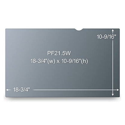 3M Privacy Filter for 21.5 Inch Widescreen Monitor, Reversible Gloss/Matte, Reduces Blue Light, Screen Protection, 16:9 Aspect Ratio (PF215W9B) | Reversible Gloss/Matte, Reduces Blue Light, Screen Protection, (PF215W9B)