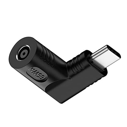 DC Jack 4.5x3.0mm Input to USB-C Type-C Angled 90 Degree Power Plug Charge Adapter for Laptop Phone - style: 4.5x3.0mm
