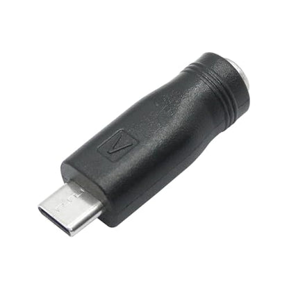 DC Barrel Jack to USB-C Adapter (5-Pack), 2.1 x 5.5mm Female to USB Type-C Male Power Converter for Supplying USB-C Devices from DC Source, for DIY, Arduino, Raspberry Pii - style: DC to USB C