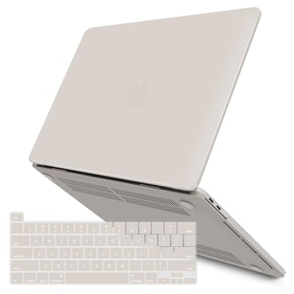 IBENZER Compatible with MacBook Pro 13 Inch Case M2 M1 2026 2025 2024 2023 2022 A2338 A2289 A2251 A2159 A1989 A1706 A1708, Hard Shell Case & Keyboard Cover for Mac Pro 13, Rocky Gray,T13RKGY+1 - color: Rocky Gray