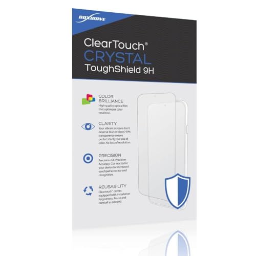 BoxWave Screen Protector Compatible with Acer Chromebook 15 (CB515) (15.6 in) - ClearTouch Crystal ToughShield 9H (2-Pack), Clear 9H Tough Flexible Film Screen Protector - color: Crystal ToughShield 9H