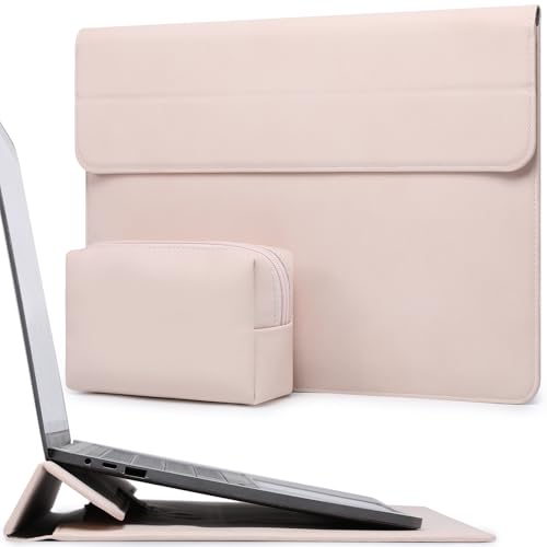 HYZUO 13 Inch Laptop Case Sleeve with Stand for MacBook Air, Apricot | for MacBook Air 13 M5-M1, 2026 13" MacBook Neo, 2026-2016 MacBook Pro 13 M2 M1, iPad Pro/Air 13, Surface Pro 12-3, XPS 13 - color: Apricot, size: 13 Inch