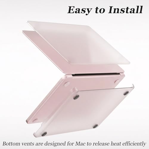 ProElife 3-in-1 for MacBook Neo,Matte Hard Shell, Sleeve & Keyboard Cover | Pink Laptop Case, Clear Keyboard Skin, Heat Dissipation, Precision Fit, Water-Resistant & Reusable, Complete Accessory Kit - color: Matte+Pink