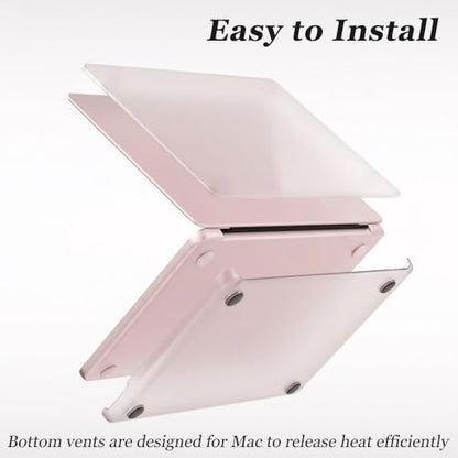 ProElife 3-in-1 for MacBook Neo,Matte Hard Shell, Sleeve & Keyboard Cover | Pink Laptop Case, Clear Keyboard Skin, Heat Dissipation, Precision Fit, Water-Resistant & Reusable, Complete Accessory Kit - color: Matte+Pink
