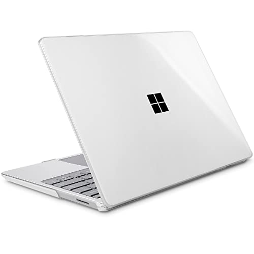 Mektron 2023 Microsoft Surface Laptop GO 3 Case 12.4" Compatible with Go 2/1 Laptop Cover 2022-2020 Releases Model 1943/2013 Plastic Hard Shell Case with Screen Protector, Crystal Clear - color: Crystal Clear
