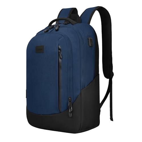 Goloni Multi-functional Travel Backpack, Large Capacity for Men Women Waterproof Business Work Bag, College Laptop Backpack with USB Charging Port, Suitable for 17-inch Computers - color: Dark Blue1