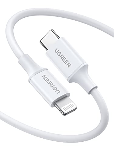 UGREEN USB C to Lightning Cable- 3FT MFi Certified PD Fast Charging Lightning Cord Compatible with iPhone 16/15/14/14 Pro/13/13 Pro/12/12 Pro/11, MacBook, iPad, AirPods Pro (Pack of 2) - size: 3FT (Pack of 2)