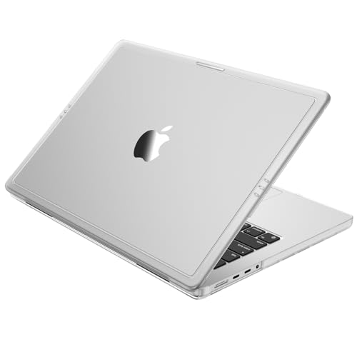 Macaset for MacBook Pro 14 inch Case M5 M4 M3 M2 M1 2026-2021 Laptop Cover | Anti Crack, Clear Matte, Fingerprint & Scratch Resistant, Protective Laptop Hard Shell, Close Seamless, Ultra Thin, Snap Fit - color: Matte Clear