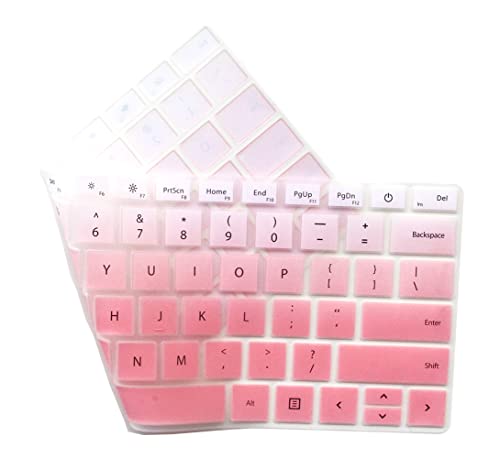 Keyboard Skin Compatible with Microsoft Surface Laptop 6/5/4 13.5" & 15", Microsoft Surface Book 3 13.5 & 15 inch, Surface Laptop Studio 14.4” (Pink Ombre) - color: Pink Ombre 2, size: Compatible with Surface Laptop 4/3