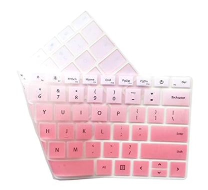 Keyboard Skin Compatible with Microsoft Surface Laptop 6/5/4 13.5" & 15", Microsoft Surface Book 3 13.5 & 15 inch, Surface Laptop Studio 14.4” (Pink Ombre) - color: Pink Ombre 2, size: Compatible with Surface Laptop 4/3