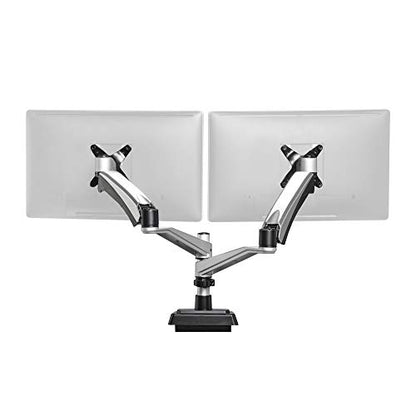 Vari Dual Monitor Arm - VESA Monitor Mount w/ 360 Degree Adjustment - Monitors up to 27 inches, 19.8 lbs - Double Monitor Arms with Full Adjustability - Computer Monitor Stand for Home or Office - style: Dual-Monitor Arm