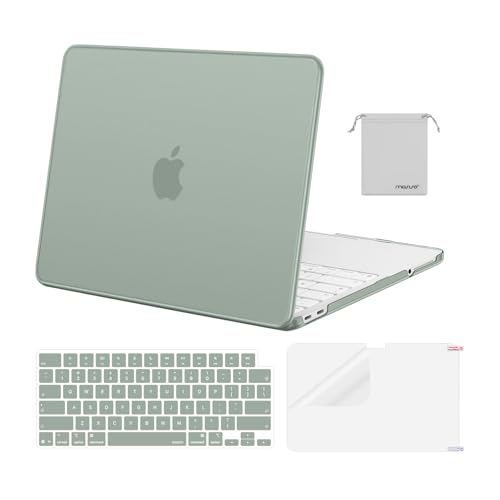 MOSISO Compatible with MacBook Neo Case 13 inch 2026 A3404 A18 Pro Chip | 4 in 1 Kit Precision Fit Crack & Scratch Resistant Protective Hard Shell Case Cover, Antique Green - color: Antique Green