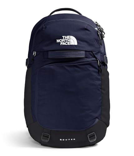 The North Face Router Everyday Laptop Backpack - Daypack, Water Repellent, Laptop Sleeve, Reflective Details, TNF Navy/TNF Black-NPF, One Size - color: Tnf Navy/Tnf Black-npf, size: One Size