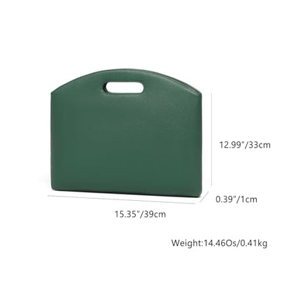 Official Document Computer Bag Stylishly Sleek with Multiple Compartments and Easy to Carry Design - color: Forest Green/Pu