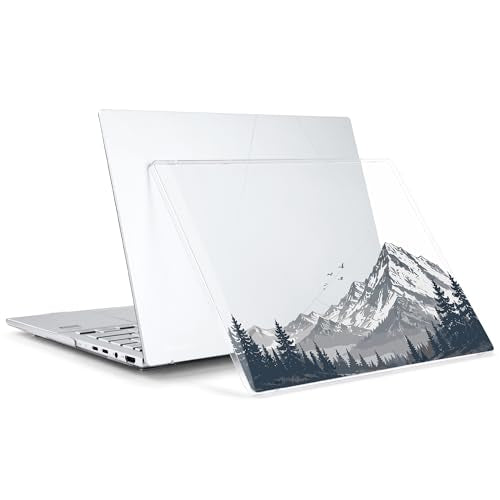 Batianda Creative Case for ASUS Zenbook 14 OLED 2024 2025, Misty Mountain | Model UX3405×× / UM3406××, Slim Plastic Hard Shell, For Outdoor Lovers, Ultra-Thin Lightweight Laptop Case - color: Misty Mountain