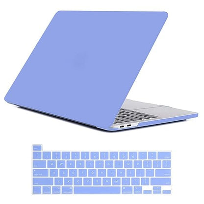 Se7enline for MacBook Pro 13 inch Case M2/M1 2026-2020 A2338,Serenity Blue | Hard Shell Laptop Case Washable Keyboard Cover Skin Anti-Scratch Anti-Drop Heat Dissipation Full Port Access Slim Lightweight - color: Serenity Blue