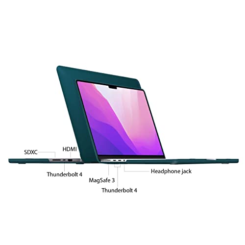 IBENZER Compatible with MacBook Pro 14 Inch Case 2026 2025 2024 2023 2022 M5 M4 M3 M2 M1 A3434 A3112 A3185 A3401 A2918 A2992 A2779 A2442 Mac Pro/Max,HardShellCase&KeyboardCover,QuetzalGN,T14QUGN+1 - color: Quetzal Green, size: For Macbook Pro 14" with Tou