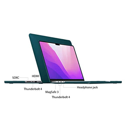 IBENZER Compatible with MacBook Pro 14 Inch Case 2026 2025 2024 2023 2022 M5 M4 M3 M2 M1 A3434 A3112 A3185 A3401 A2918 A2992 A2779 A2442 Mac Pro/Max,HardShellCase&KeyboardCover,QuetzalGN,T14QUGN+1 - color: Quetzal Green, size: For Macbook Pro 14" with Tou