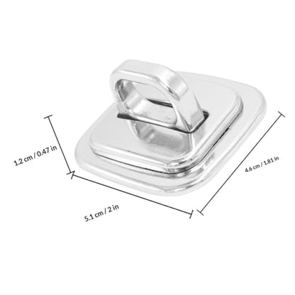 2pcs Laptop Security Anchor Fixed Base Plate Zinc Alloy Anti-Theft Solution with Easy Operation for Desk Mount and Study, Compatible with Keyed Locks and Cable Anchors