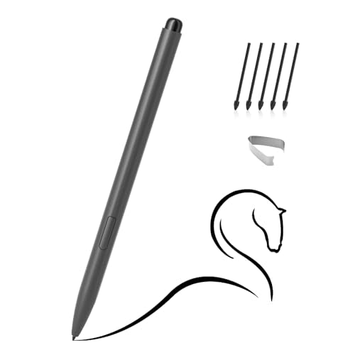 Magnetic EMR Stylus Compatible with Remarkable 2, Replacement Digital Pen with Eraser, 4096 Pressure Levels, Palm Rejection, Tilt Support, for Remarkable/Samsung/Wacom/Onyx EMR Devices-5 Tips (Gray) - style: Gray Pen with 5 Tips