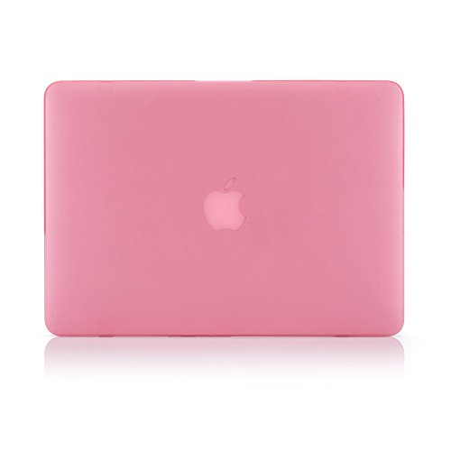 RUBAN Case Compatible with MacBook Pro 13 inch 2015 2014 2013 2012 (A1502 & A1425 Models), Plastic Hard Shell Case & Keyboard Cover for Old Version MacBook Pro Retina 13 Inch, Pink - color: Pink