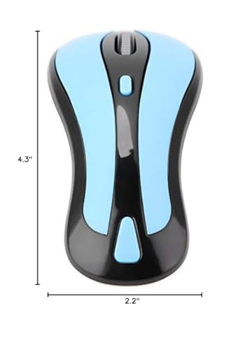 Wireless Optical Air Mouse 2.4G Gyroscope Fly Mouse with USB Nano Receiver, 1600 DPI Dual Mode Presentation Remote for PC Laptop Smart TV Projector