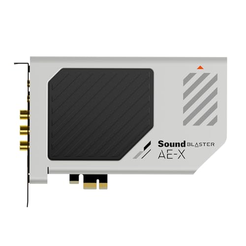 Creative Sound Blaster AE-X Hi-Res PCIe Sound Card for PC | Hi-Res, PCIe Sound Card, 32-bit/384kHz, Hi-Res Audio, PC Audio, Desktop App Support