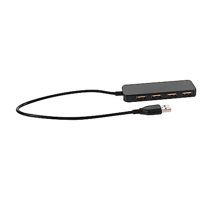 Angoily 4-Port USB 2.0 Hub Splitter Adapter for Laptops and Desktops Ultra-Thin Design High-Speed Data Transfer Compatible Multiple Devices