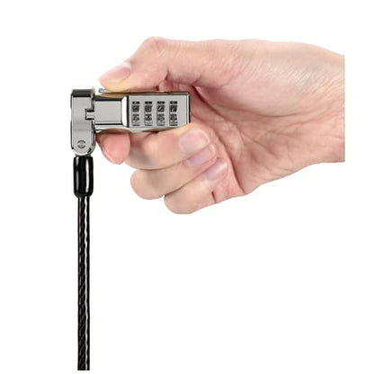Kensington Universal 3-in-1 Combination Laptop Lock, Computer Security Locking Cable - Resettable Version (K62316WW), Black - size: Universal Fit 3-in-1 combo
